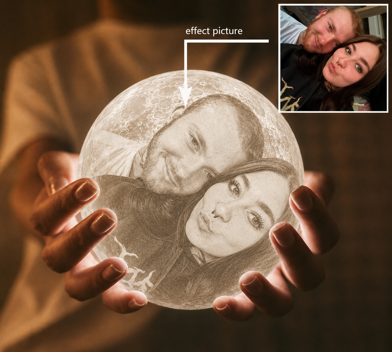 Personalized Moon Lamp
