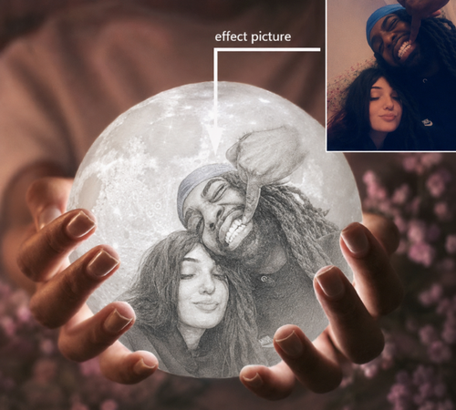 Personalized Moon Lamp