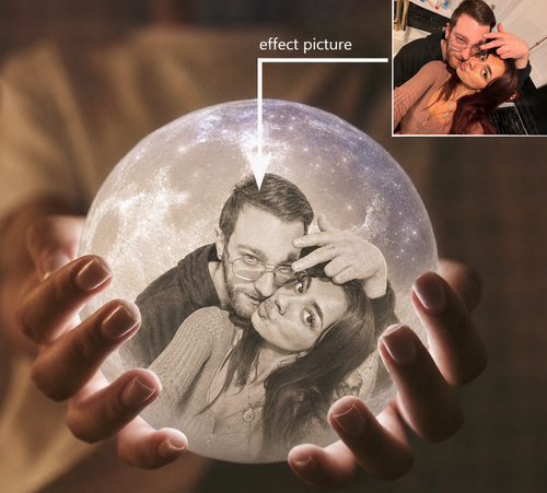 Personalized Moon Lamp
