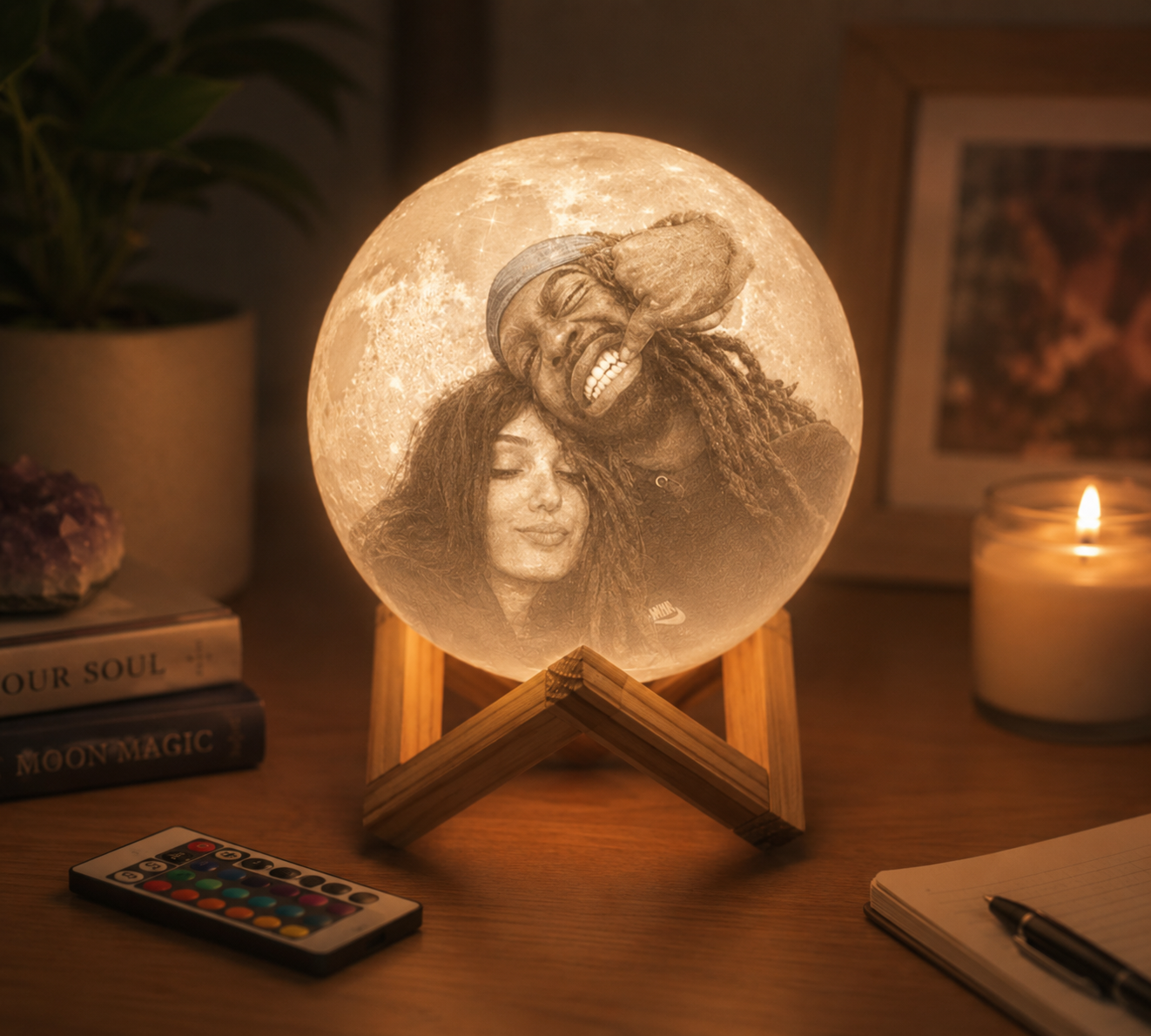 Personalized Moon Lamp