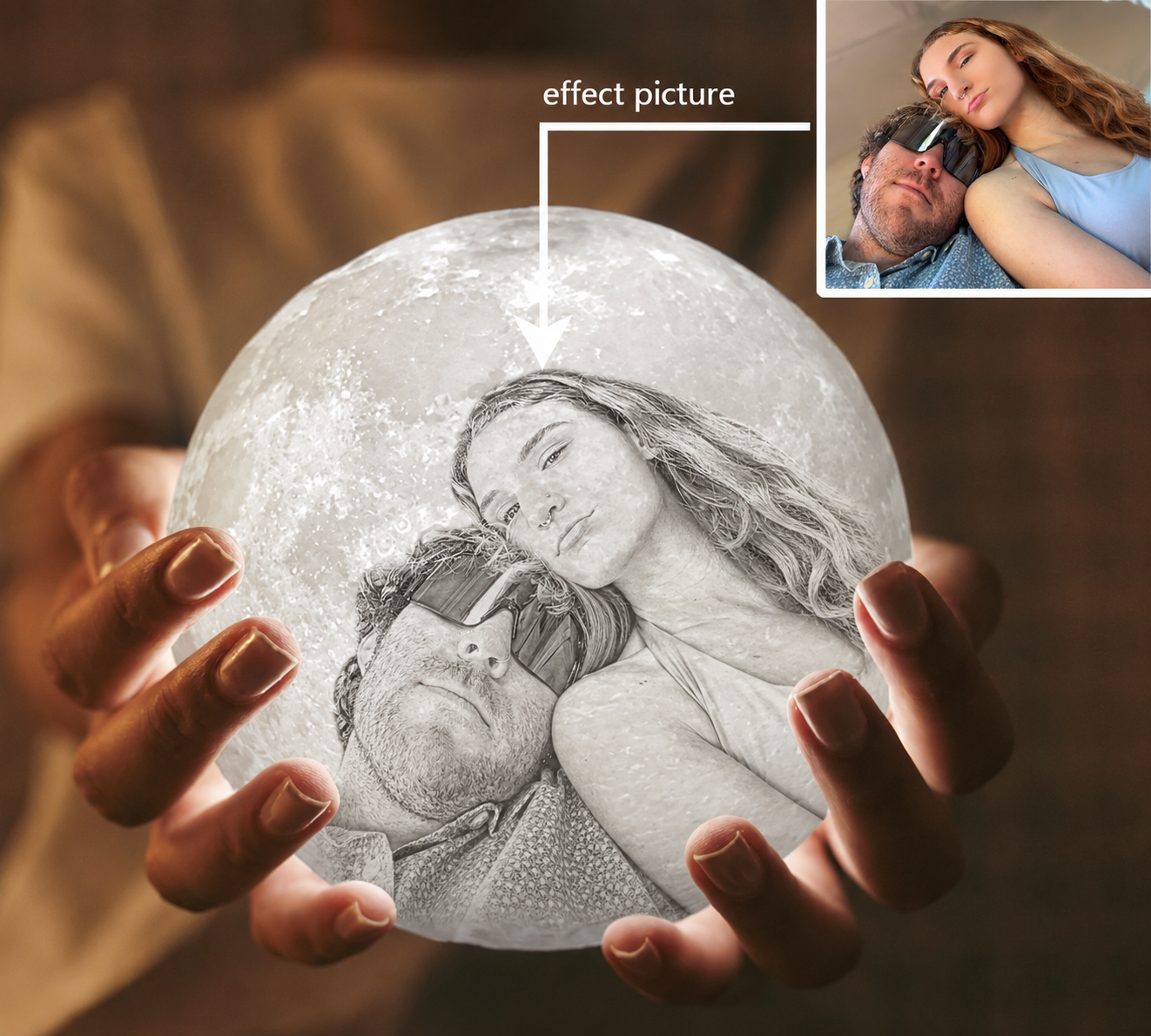 Personalized Moon Lamp